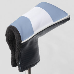 Couvre-club De Golf Housse de tête de golf bleu et blanc rayée
