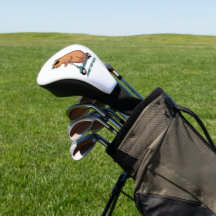 Housse de tête de golf Capybara scooter drôle et c