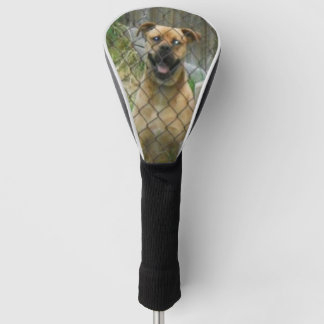Couvre-club De Golf Housse de tête de golf de chien souriant