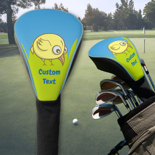 Couvre-club De Golf Housse de tête de golf de dessin animé d'oiseau ja