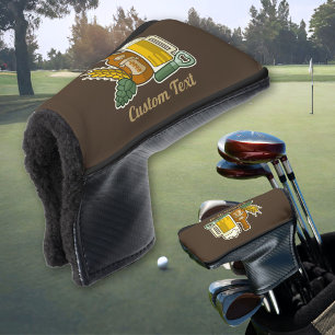 Couvre-club De Golf Housse de tête de golf des icônes de bière