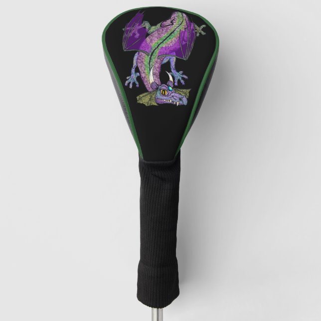 Couvre-club De Golf Housse de tête de golf Dragon (Devant)