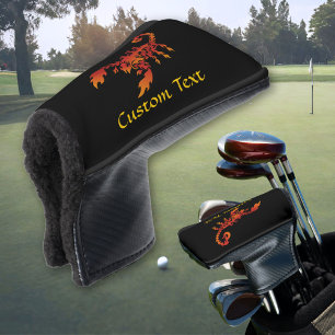 Couvre-club De Golf Housse de tête de golf Flames Scorpion