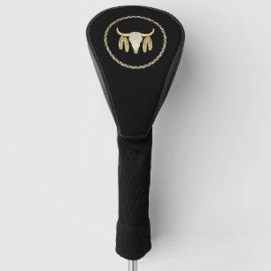 Couvre-club De Golf Housse de tête de golf Gold Buffalo