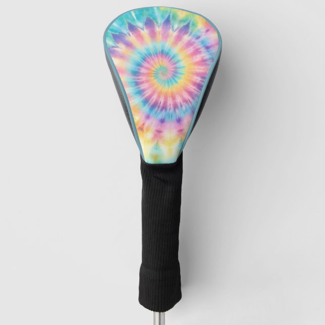 Couvre-club De Golf Housse de tête de golf Pastel Tie Dye (Devant)