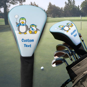 Couvre-club De Golf Housse de tête de golf pour manchots à neige