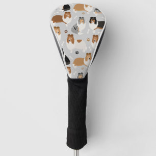 Couvre-club De Golf Housse de tête de golf Rough Collie Paks and Bones