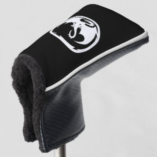 Couvre-club De Golf Housse tête de putter du club de golf White Dragon