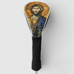 Couvre-club De Golf Icône byzantine de Jésus-Christ chrétien orthodoxe