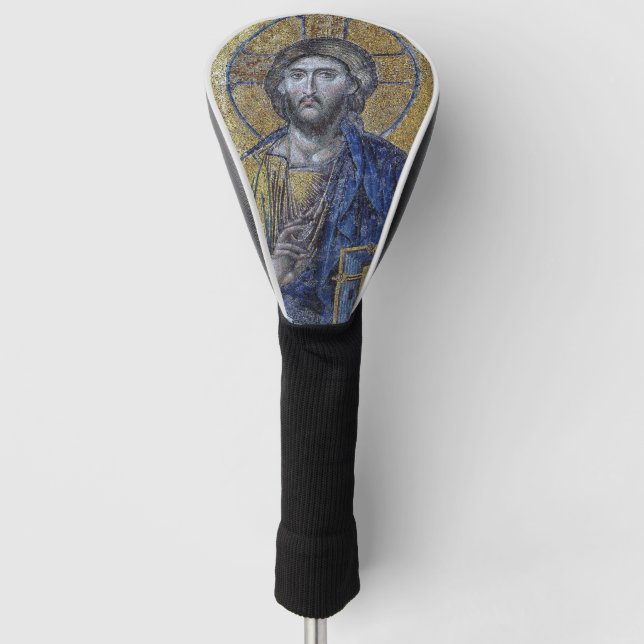 Couvre-club De Golf Icône byzantine de Jésus-Christ et des Évangiles (Devant)