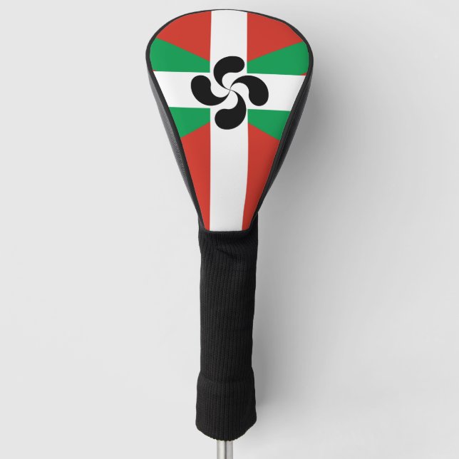 Couvre-club De Golf Ikurrina avec le symbole Lauburu (Devant)