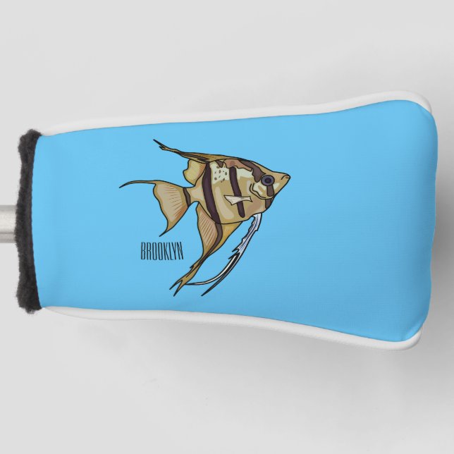 Couvre-club De Golf Illustration d'angelfish (Devant)