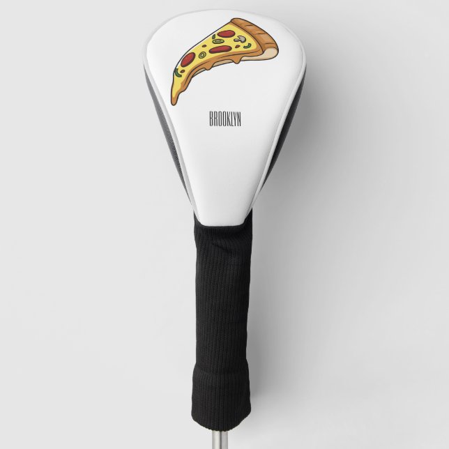 Couvre-club De Golf Illustration de la pizza (Devant)