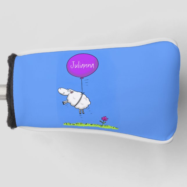 Couvre-club De Golf Illustration de l'humour en ballons de mouton mign (Devant)