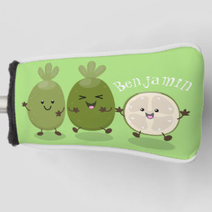 Couvre-club De Golf Illustration de mignonne guava feijoa