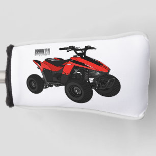 Couvre-club De Golf Illustration de Quad bike atv