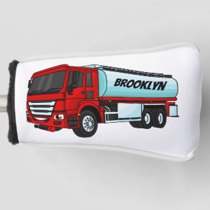 Couvre-club De Golf Illustration du transport de carburant par camion-