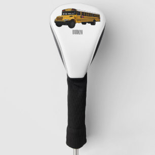 Couvre-club De Golf Illustration d'un autobus scolaire