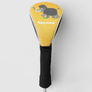 Couvre-club De Golf Illustration d'un mammouth laineux mou