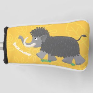 Couvre-club De Golf Illustration d'un mammouth laineux mou