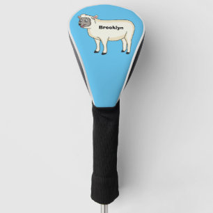 Couvre-club De Golf Illustration d'un mouton joyeux