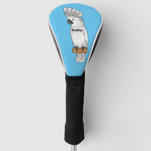 Couvre-club De Golf Illustration d'un oiseau de cobaye-parapluie (Devant)