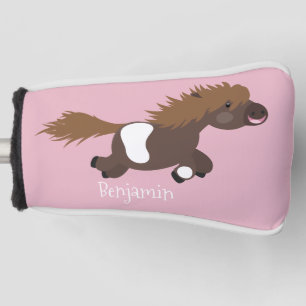 Couvre-club De Golf Illustration d'un poney de Shetland mignon