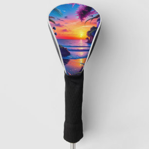 Couvre-club De Golf Imaginaire Tropical Beach Two