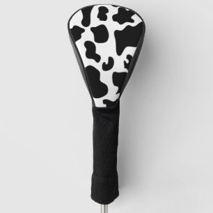 Couvre-club De Golf Impression de vache noire et blanche