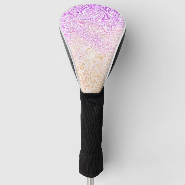 Couvre-club De Golf Indicateur Trippy Squiggly Boho Abstrait Trixic Pr (Devant)