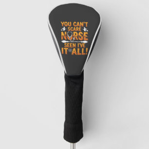 Couvre-club De Golf Infirmière d'Halloween a tout vu Design_1
