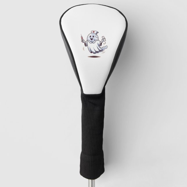 Couvre-club De Golf infirmière fantôme T-shirt classique (Devant)