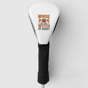 Couvre-club De Golf Infirmière Halloween Sorcière la nuit Vintage Shir