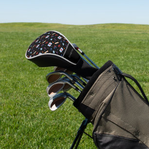 Couvre-club De Golf Infirmière RN personnalisée Docteur Motif Médica