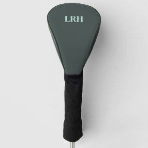 Couvre-club De Golf Initiale Monogramme moderne personnalisée
