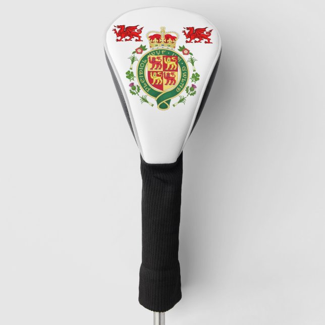 Couvre-club De Golf Insigne royal du pays de Galles (Devant)