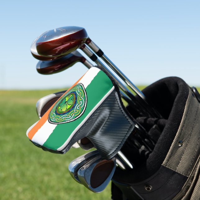 Couvre-club De Golf Irish shamrock (In Situ)