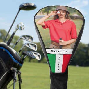 Couvre-club De Golf Italie Drapeau italien Nom photo
