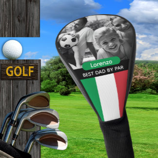 Couvre-club De Golf Italy Golf, Best Dad, Italian Flag, Photo