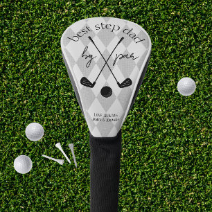 Couvre-club De Golf Jacquard gris Meilleur par cadeau pour lui