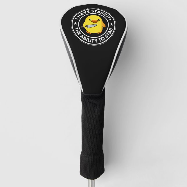Couvre-club De Golf J'Ai La Stabilité De Stab Funny (Devant)