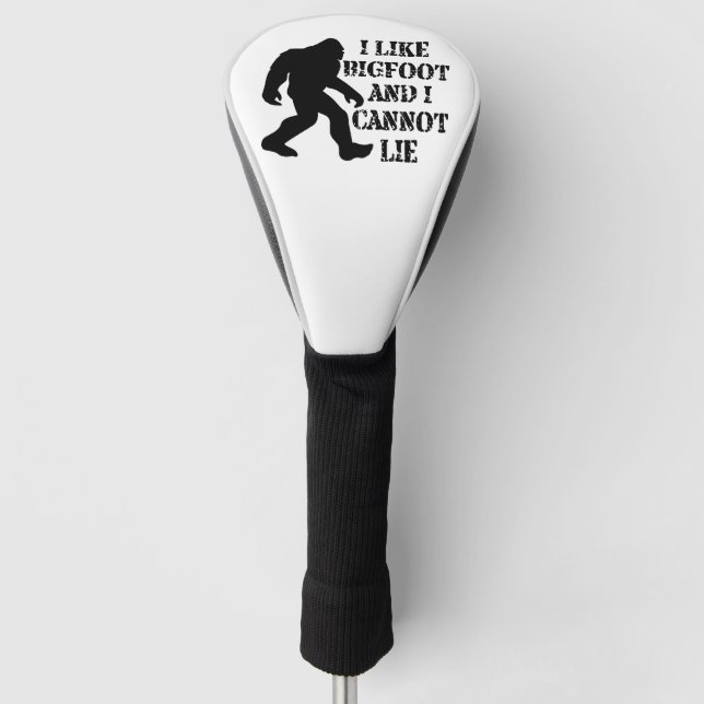Couvre-club De Golf J'aime Bigfoot et je ne peux pas mentir (Devant)
