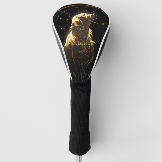 Couvre-club De Golf J'Aime Toujours Golden Retriever Dog 003 (Devant)