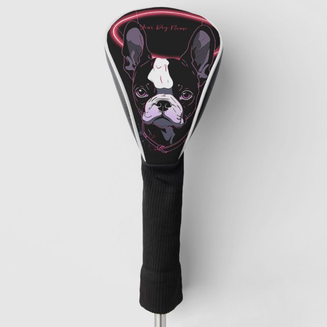 Couvre-club De Golf J'Aimerai Toujours Boston Terrier Dog 003 (Devant)