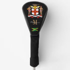 Jamaïque & Drapeau Clubs de Golf Monogrammes Couvr
