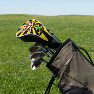 Couvre-club De Golf Jamaïque Golf & premium Jamaican Flag / Patriotes