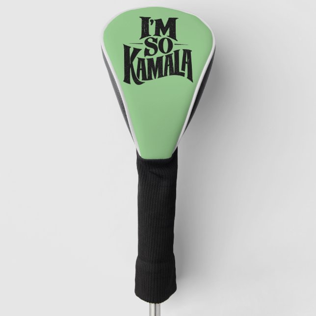 Couvre-club De Golf Je suis si Kamala Brat Green Meme (Devant)