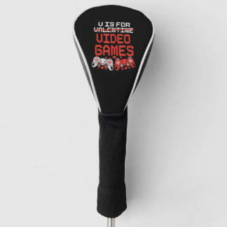 Couvre-club De Golf Jeu Vidéo Valentines Day Pour Garçons Enfants Adol