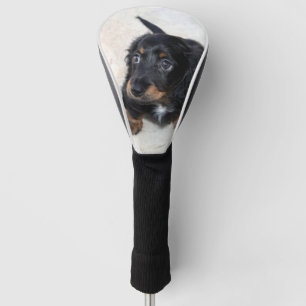 Couvre-club De Golf Joli Chien chiot noir Dachshund