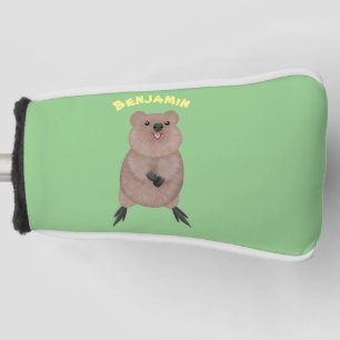 Couvre-club De Golf Joli sourire mignon dessin animé quokka